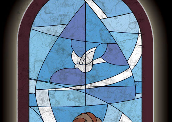Stained Glass Window concept artwork for Church by Gregory Effinger
