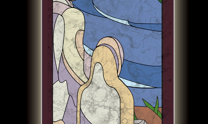 Stained Glass Window concept artwork for Church by Gregory Effinger