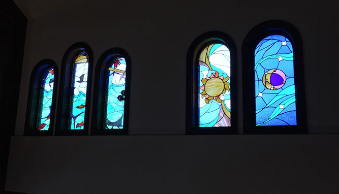 Conceptual Art for "Creation" Windows in Stain Glass for Catholic Church