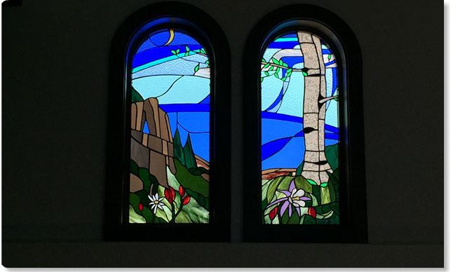 Conceptual Art for "Creation" Windows in Stain Glass for Catholic Church